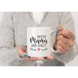 HD PRINT4YOU Kaffeetasse - Fototasse bedruckt Keramik Tasse Motivtasse (Beste Mama)