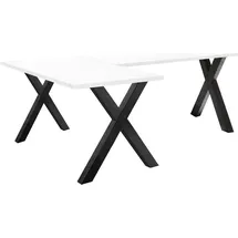 58 aufm Kessel Eckschreibtisch Ede 6 Graphit / Weiß