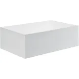 [en.casa] Nachtschrank Oslo 46 x 30 x 15 cm Weiß