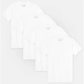 Danish Endurance HERREN MODAL V-AUSSCHNITT T-SHIRT - 2-Pack - Weiß - 2XL