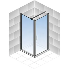 Schulte Alexa Style 2.0 Eckdusche mit Drehtür 80 x 80 cm EP32150401500261192