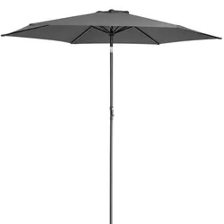 Kingsleeve Sonnenschirm Ø 300cm UV Schutz 80+ Abdeckung Kurbel Anthrazit