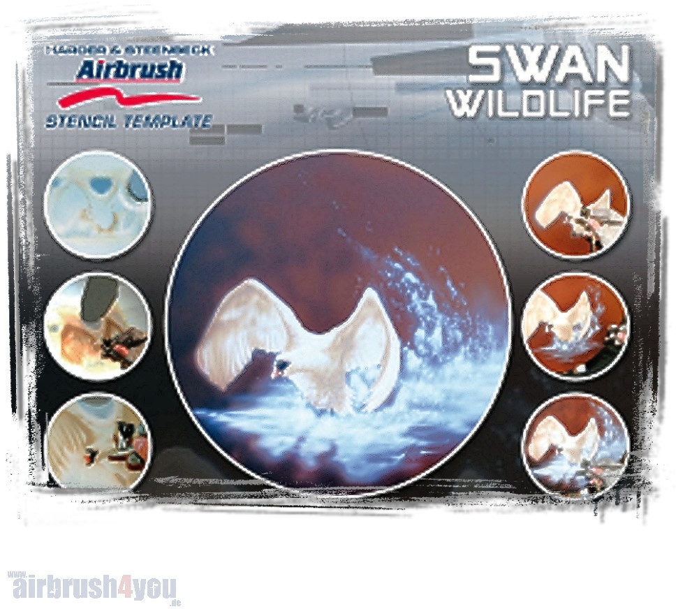 Schwan Wildlife | Airbrushschablone