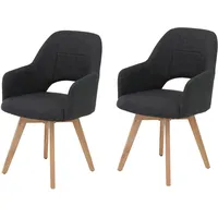 Hela 4-Fußstuhl HELA Polyester grau 2er Set