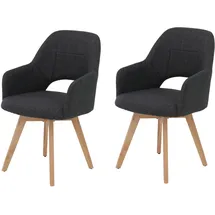 Hela 4-Fußstuhl HELA Polyester grau 2er Set