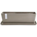 Ecopots Kunststoff-Kasten Bruges mit Wassersystem, rechteckig