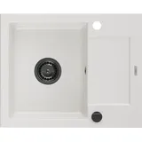 Mexen Enzo Granitspüle 576 x 465 mm Weiß