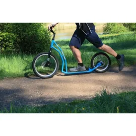 Yedoo Scooter Yedoo Four Tretroller mit Luftreifen 20/16 und Scheibenbremsen Blau Blau