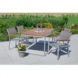 Merxx Naxos Set 5-tlg. natur inkl. Stapelstuhl