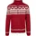 Brandit Textil Norweger Vollreißverschluss Pullover Red S