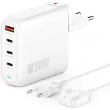 4smarts Ladegerät GaN Flex Pro 100W 3 USB-C+1 USB-A - weiß