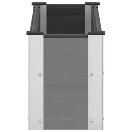 vidaXL Hochbeet 100 x 30 x 36 cm Grau