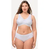 Ulla Popken Entlastungs-BH bis 130G Entlastungs-BH Bustier spitze rosa|weiß 105