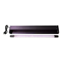satisfire SATISFIRE® Schwarzlicht LED-UV-Röhre 60cm Komplettset 10W High Power | ca. 30.000 Stunden Lebensdauer | bruchsicher | wechselbare Röhre | Blacklight