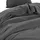 Wometo Bettwäsche Renforce Stone Washed Dunkelgrau 135 x 200 cm + 80 x 80 cm