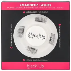 Black Up Magnetic Eyelashes #01 4 Stück