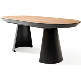 aea Ovaler Esszimmertisch 103 x 79 x 206 cm braun