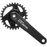 Shimano CUES FC-U4000 9/10/11-fach Kurbelgarnitur, Black, 170 mm