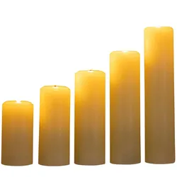 Haushalt International 5er Set Flammenlose LED-Kerzen mit Ein-/Ausschalter