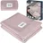 lionelo Bamboo Blanket, Babydecke Newborn, Kuscheldecke Baby, leichte Bambusdecke, Wickelauflage, 100% Baumwolle, natürlich weich, antibakteriell, hypoallergisch, vom 1. Lebenstag an, 100x75cm (Rosa)