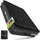 Juskys Luftmatratze Sapri, Doppel-Luftbett, selbstaufblasend, wasserdicht, inkl. Pumpe, Tasche schwarz 154 cm x 197 cm x 45 cm