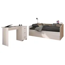 58 aufm Kessel KINDERZIMMER SET Parisot Sleep 3-tlg. Holzdekor Weiß/Eiche