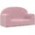 vidaXL Kindersofa 2-Sitzer Rosa Weich Plüsch