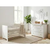 Arthur Berndt Babyzimmer, weiß, Holzwerkstoff, 3 Schubladen, 1x1x1 cm, Blauer Engel, Hergestellt in Deutschland, Babymöbel, Babyzimmer-Sets