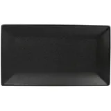 Maxwell & Williams CAVIAR BLACK Platte 34,5 x 19,5 cm, Premium-Keramik