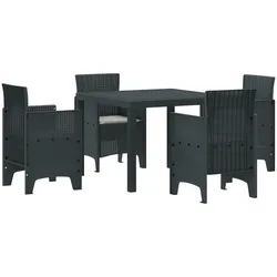 vidaXL Garten Essgruppe 5 pcs Anthrazit Plastik