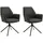 byLIVING Esszimmerstuhl Blair 2er Set, Bezug anthrazit, schwarz