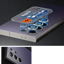 SPIGEN Glas.tR EZ Fit Optik Pro 2 Pack violet Samsung Galaxy S24 Ultra