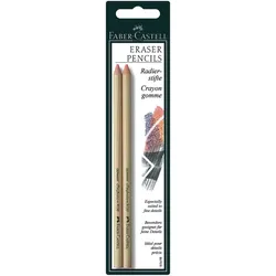 FABER CASTELL Radierstift Perfection 7056 für Bleistift und Farbstift auf Blisterkarte