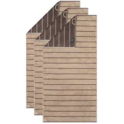 Cawö Handtuch 3er Pack 'Balance' Sand 