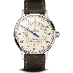 Meistersinger Klassik Plus Pangaea Day Date PDD903_SV02 - elfenbein,braun - 40mm