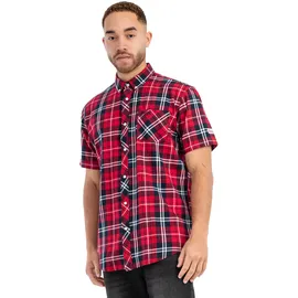 Lonsdale Brixworth Kurzarmhemd Rot XL