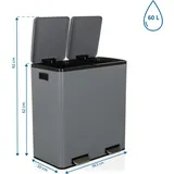 HJH Office Clean 13 60 l Grau