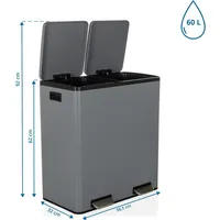 HJH Office Clean 13 60 l Grau