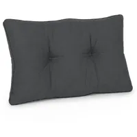 Beautissu Rückenkissen 60 x 40 x 12 cm grau 1 St.