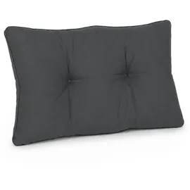 Beautissu Rückenkissen 60 x 40 x 12 cm grau 1 St.