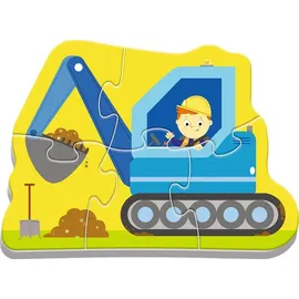 Trefl Baby-Puzzle Fahrzeuge auf dem Bau 4in1 (3,4,5,6 Teile)