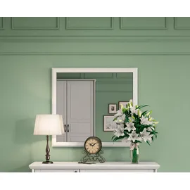 Home Affaire Wandspiegel Evergreen, Maße (B/T/H): 98/4/82 cm (hochwertige, langlebige UV Lackierung (matt), mit Rahmen und schönen Profil im Landhausstil, FSC-zertifiziert weiß