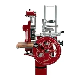 Berkel Volano B2 rot – Wunderschöne Aufschnittmaschine + Fassholzbrett Unikat