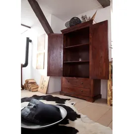 Massivmoebel24 Schrank #419 Akazie nougat lackiert