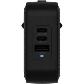 Targus Hyper® HyperJuice 70W USB-C GaN Reise-Ladegerät (3C+1A) - Schwarz