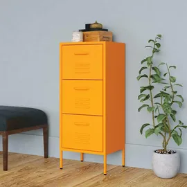 vidaXL Lagerschrank 42,5 x 35 x 101,5 cm gelb