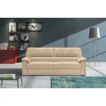 Egoitaliano 3-1 Garnitur Leder 3-Sitzer Beige