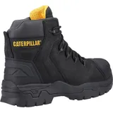 CAT Footwear Herren Everett S3 WP Leder Schwarz Sicherheitsstiefel, - Schwarz - 44