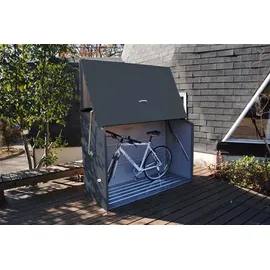 Trimetals Sesame Fahrradbox Metall Dunkelgrau 76x185x139 cm