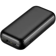 VEGER Power Bank S10 - 10 000mAh LCD Quick Charge PD 20W USB-A-, USB-C- und Micro-USB-Ladeanschluss Schwarz